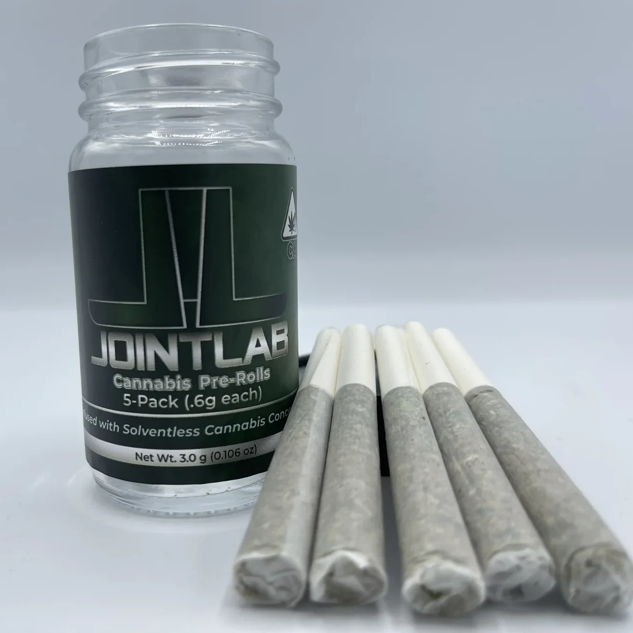 JointLab Sparkle five-pack jar with pre-rolls
